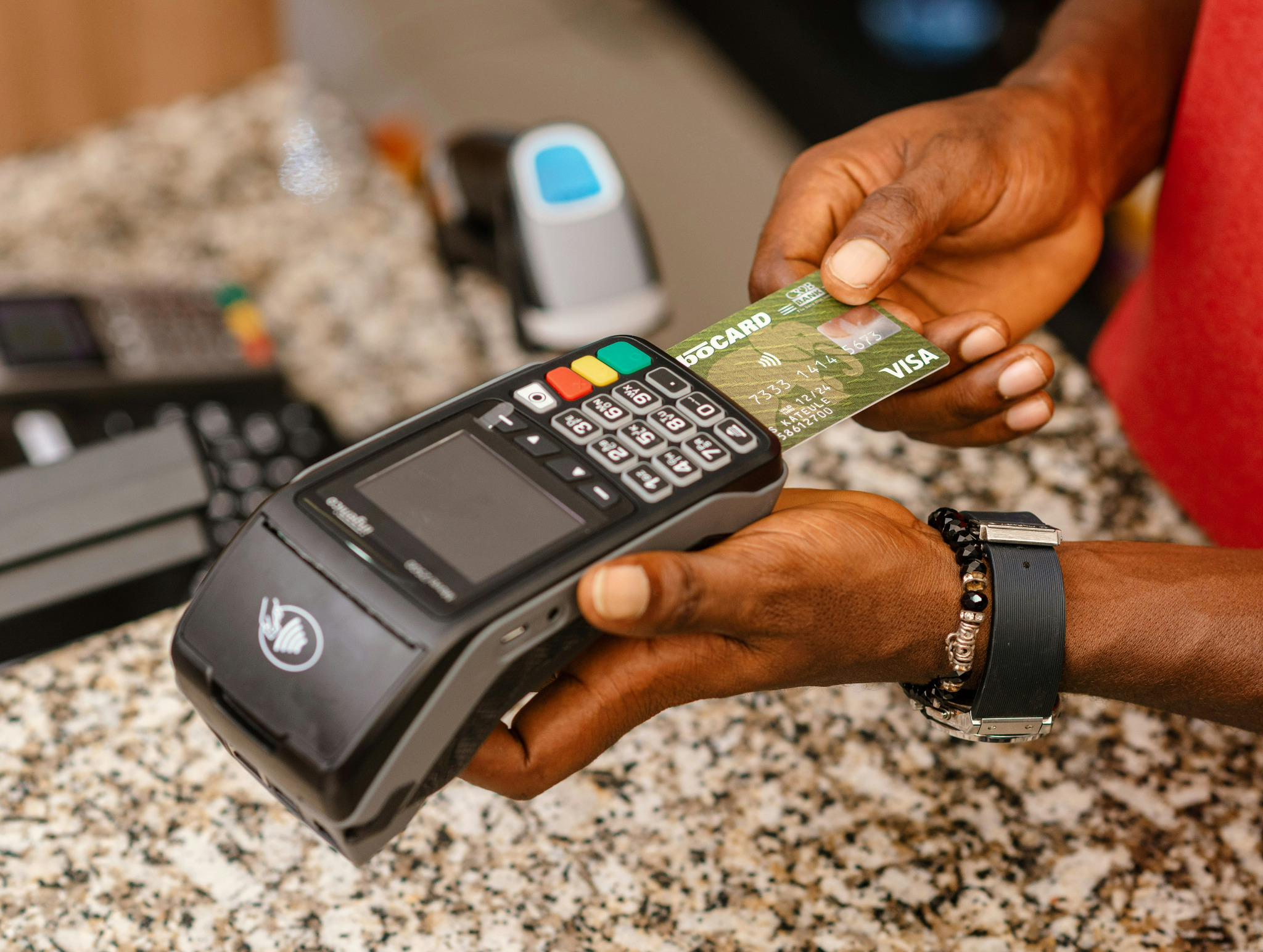 Secure card payment processing terminal